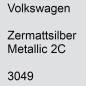 Preview: Volkswagen, Zermattsilber Metallic 2C, 3049.